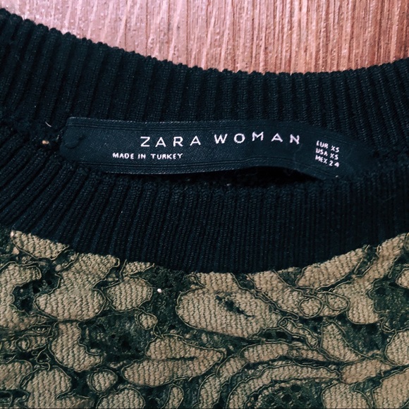 Zara lace sweatshirt - Picture 3 of 4